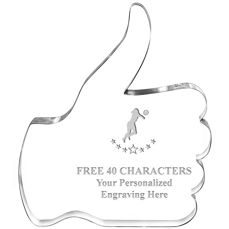 6" THUMBS UP ACRYLIC