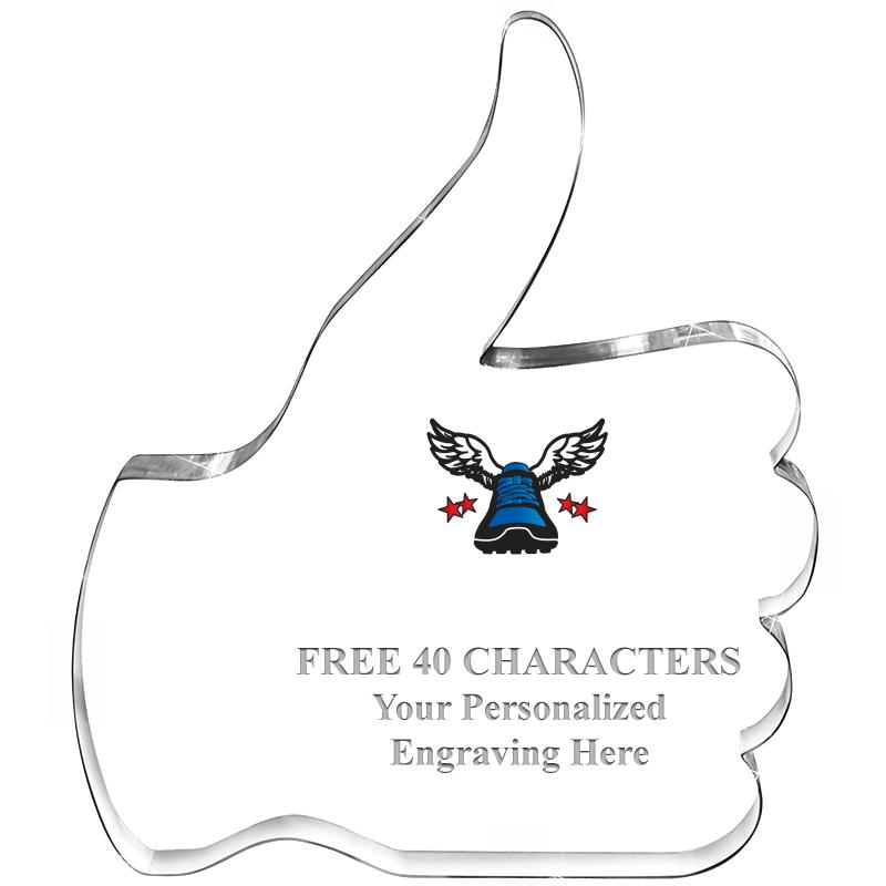 6" THUMBS UP ACRYLIC