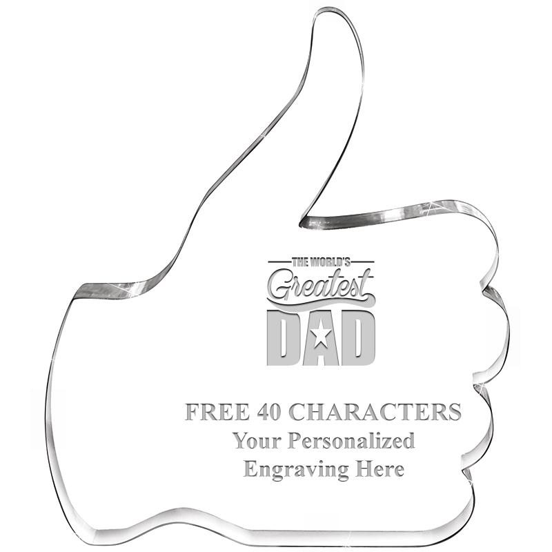 6" THUMBS UP ACRYLIC