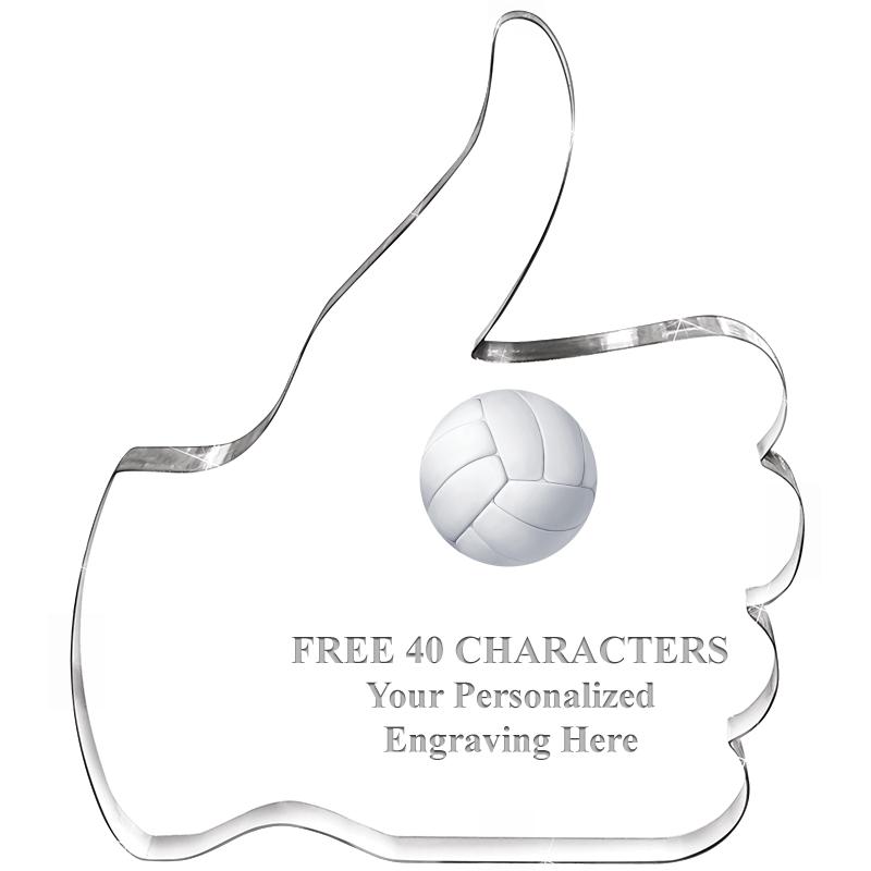 6" THUMBS UP ACRYLIC