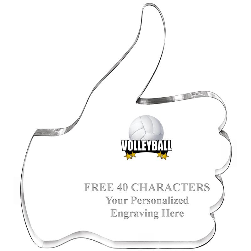 6" THUMBS UP ACRYLIC