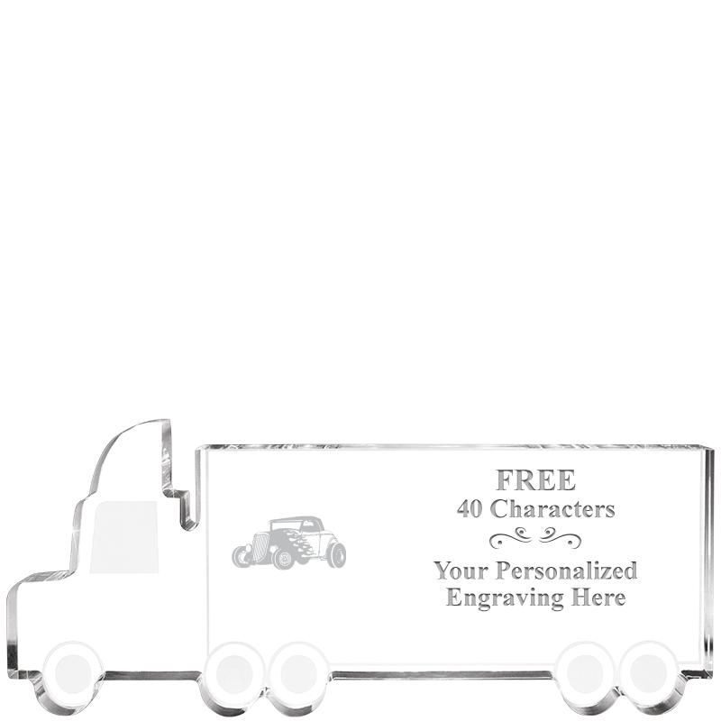 5" 18 WHEELER TRUCK ACRYLIC