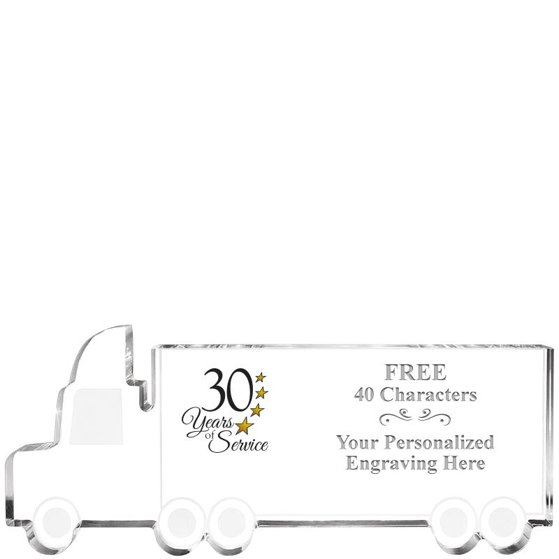 5" 18 WHEELER TRUCK ACRYLIC