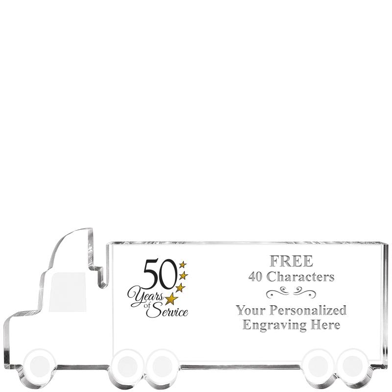 5" 18 WHEELER TRUCK ACRYLIC