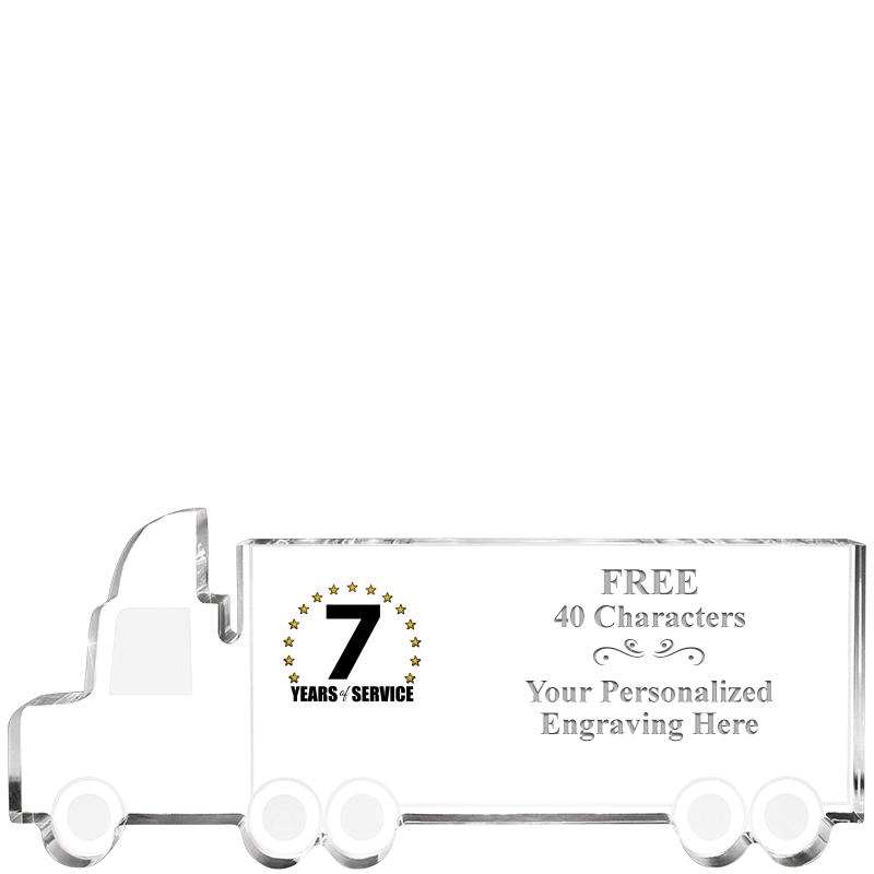 5" 18 WHEELER TRUCK ACRYLIC