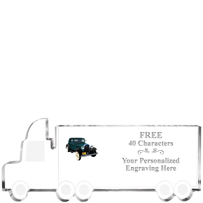 5" 18 WHEELER TRUCK ACRYLIC