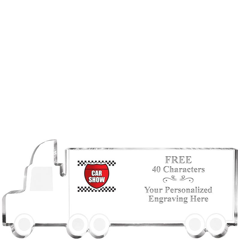 5" 18 WHEELER TRUCK ACRYLIC