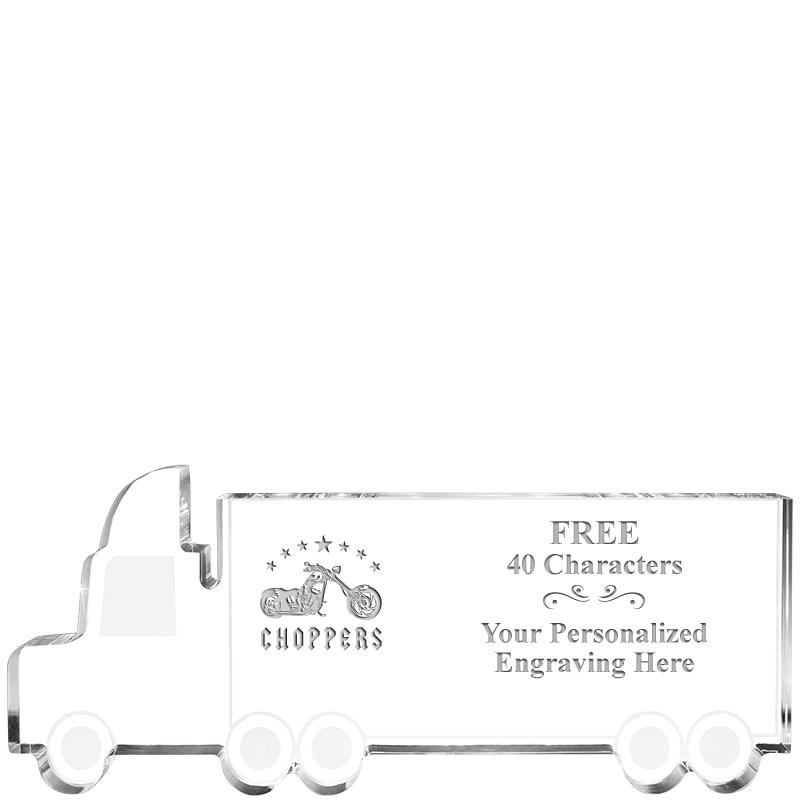 5" 18 WHEELER TRUCK ACRYLIC