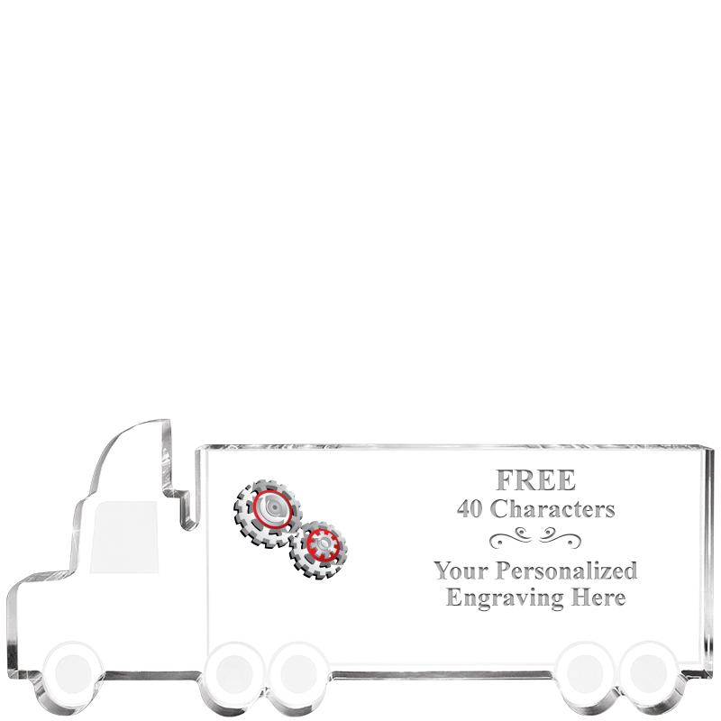 5" 18 WHEELER TRUCK ACRYLIC