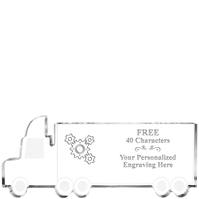 5" 18 WHEELER TRUCK ACRYLIC