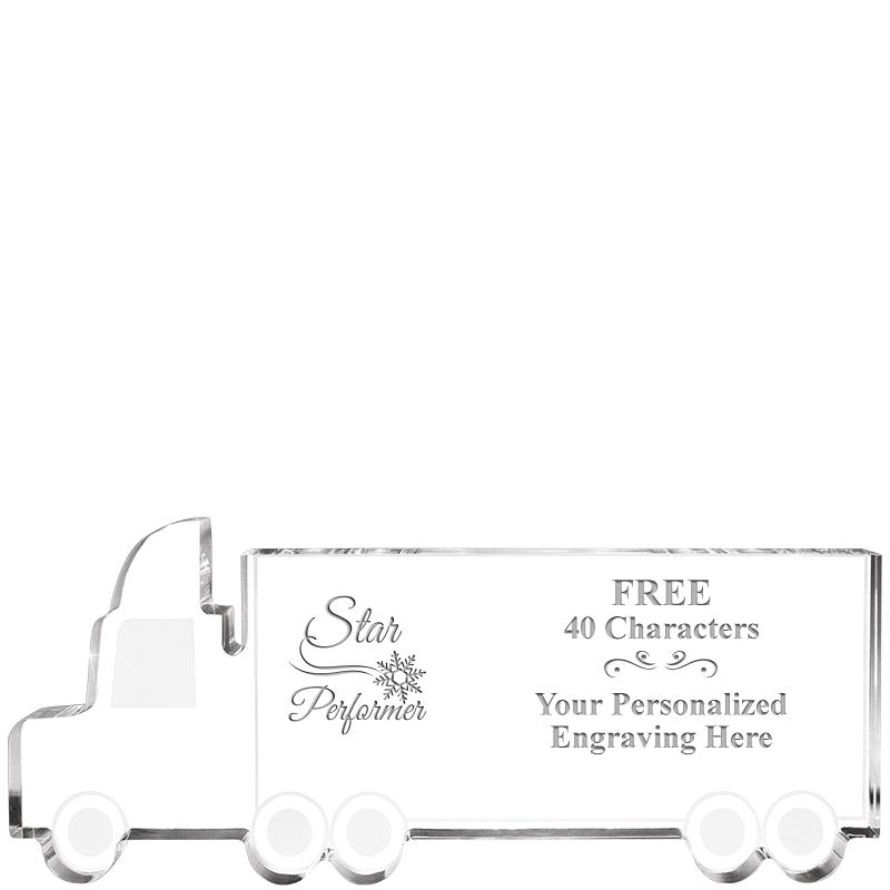 5" 18 WHEELER TRUCK ACRYLIC