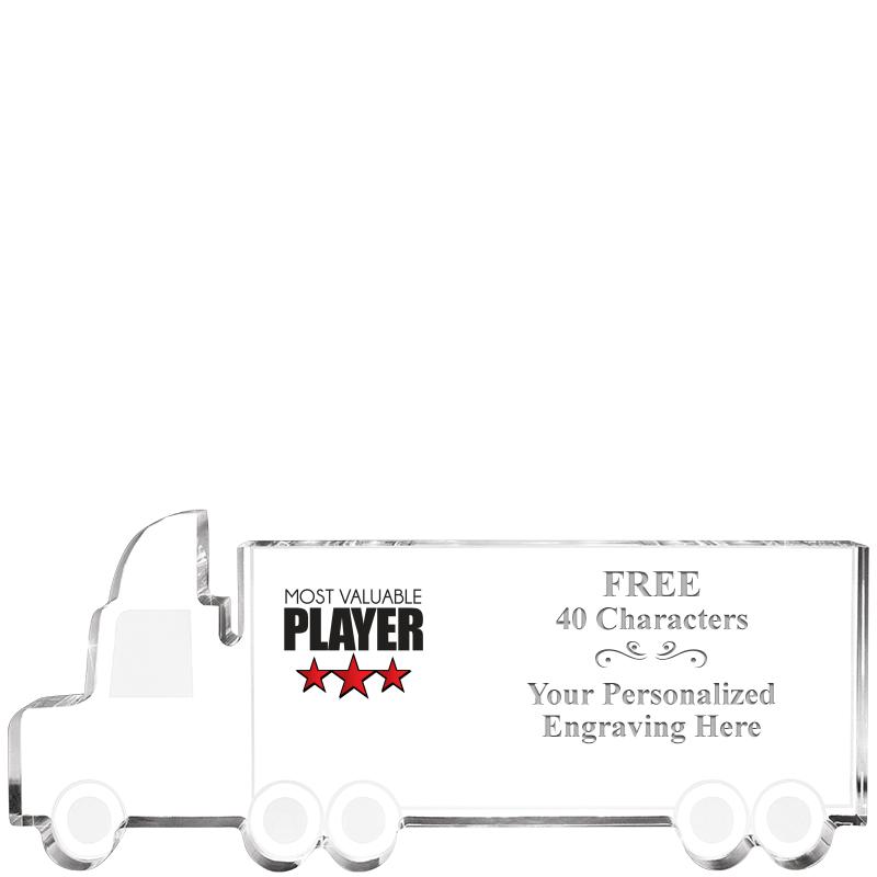 5" 18 WHEELER TRUCK ACRYLIC