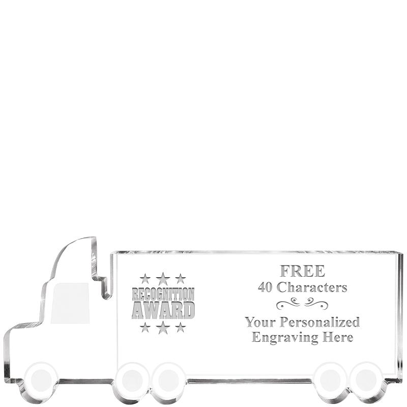 5" 18 WHEELER TRUCK ACRYLIC
