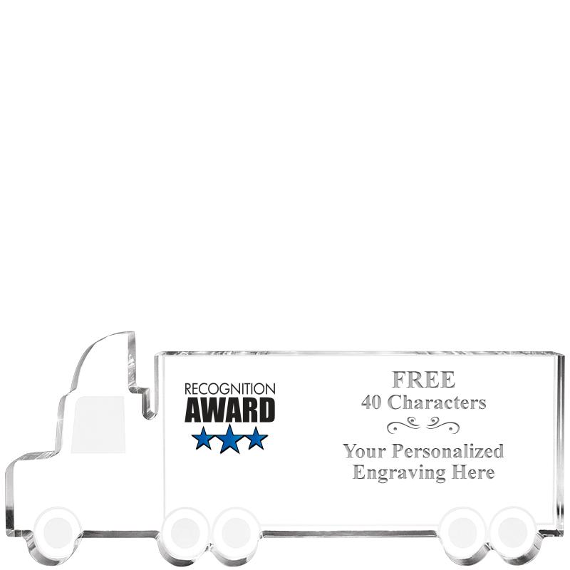 5" 18 WHEELER TRUCK ACRYLIC