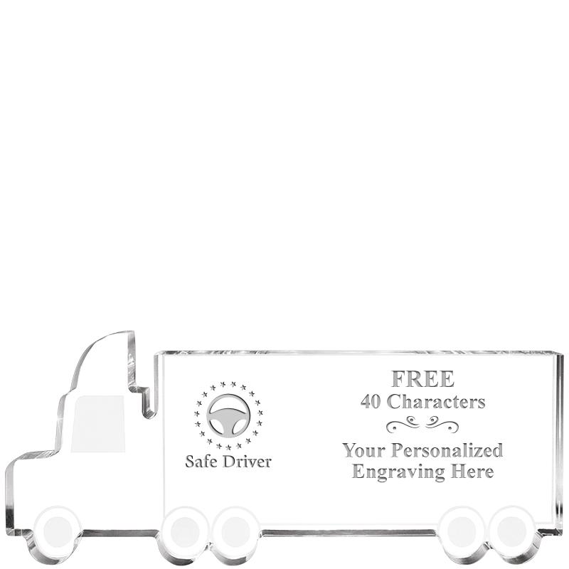 5" 18 WHEELER TRUCK ACRYLIC