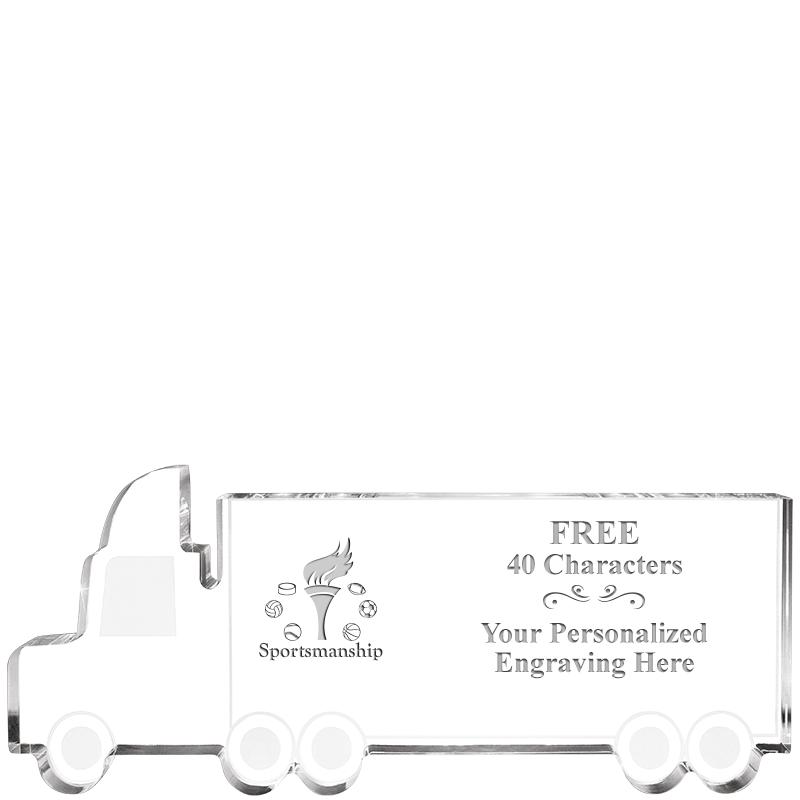 5" 18 WHEELER TRUCK ACRYLIC