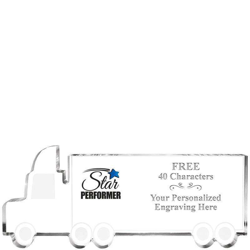 5" 18 WHEELER TRUCK ACRYLIC