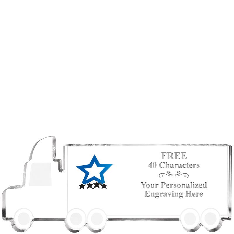 5" 18 WHEELER TRUCK ACRYLIC