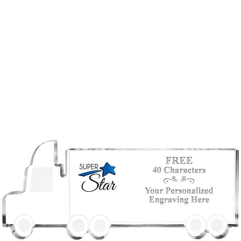 5" 18 WHEELER TRUCK ACRYLIC