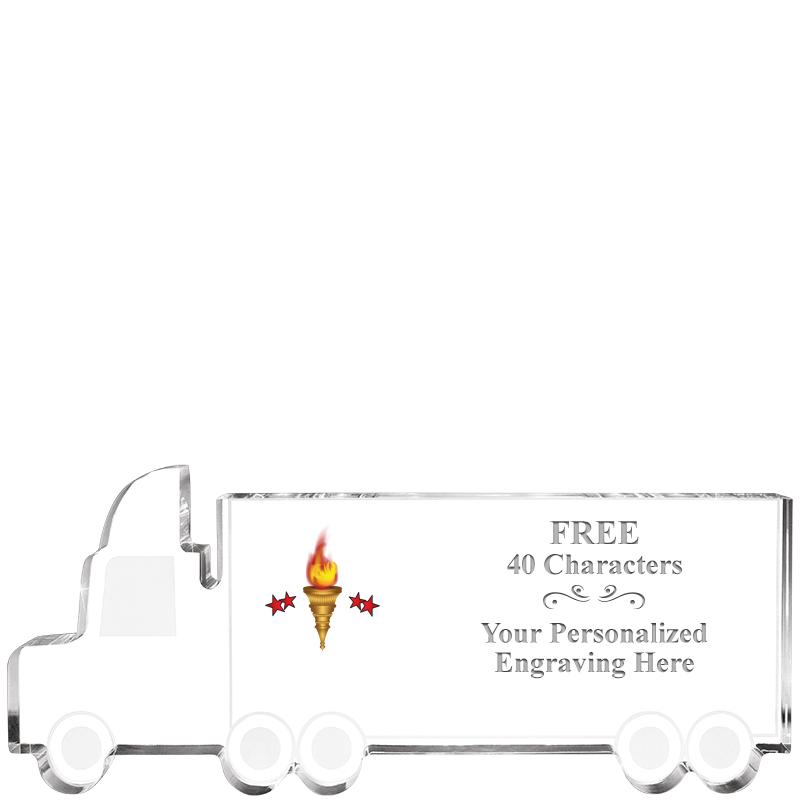 5" 18 WHEELER TRUCK ACRYLIC