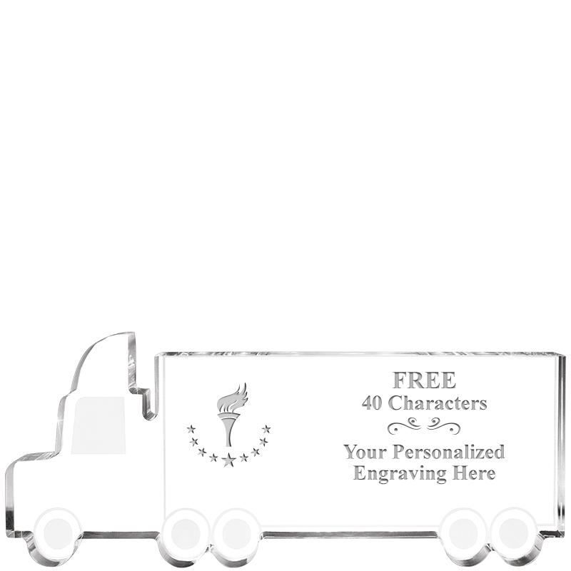 5" 18 WHEELER TRUCK ACRYLIC