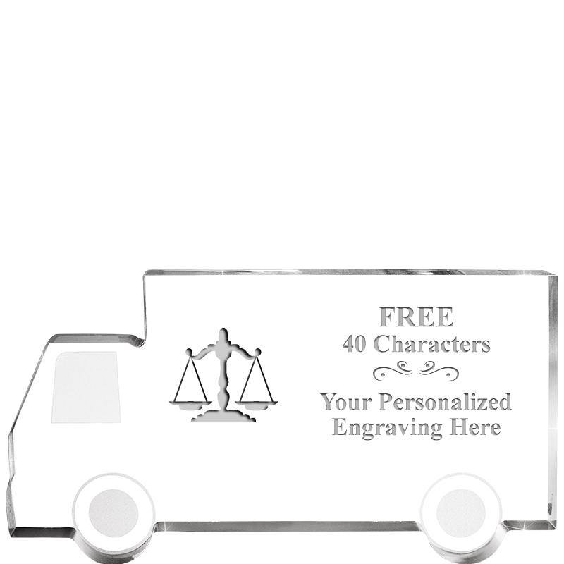 5" 4 WHEELER TRUCK ACRYLIC