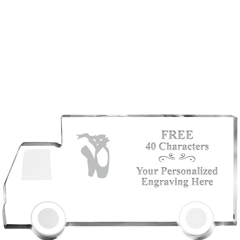 5" 4 WHEELER TRUCK ACRYLIC