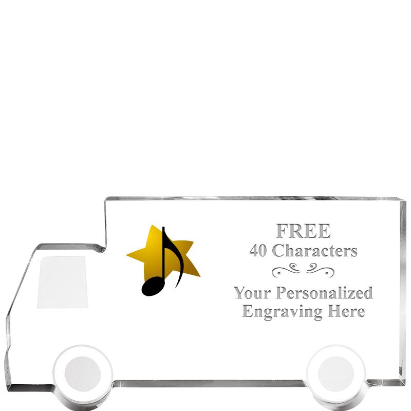 5" 4 WHEELER TRUCK ACRYLIC