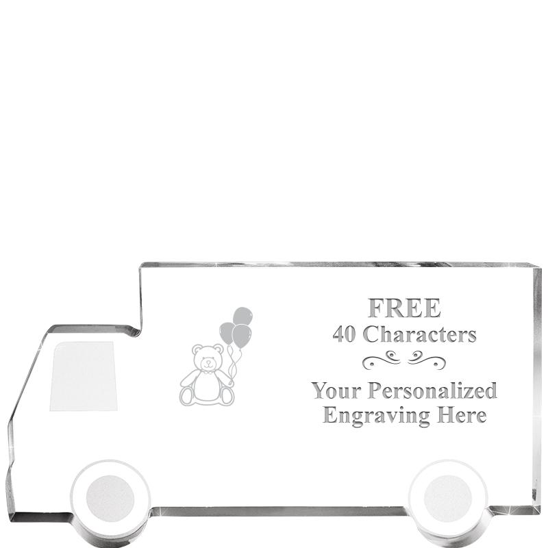 5" 4 WHEELER TRUCK ACRYLIC