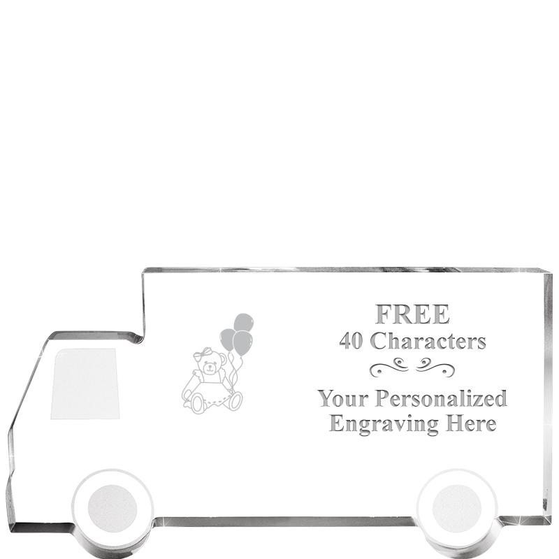 5" 4 WHEELER TRUCK ACRYLIC