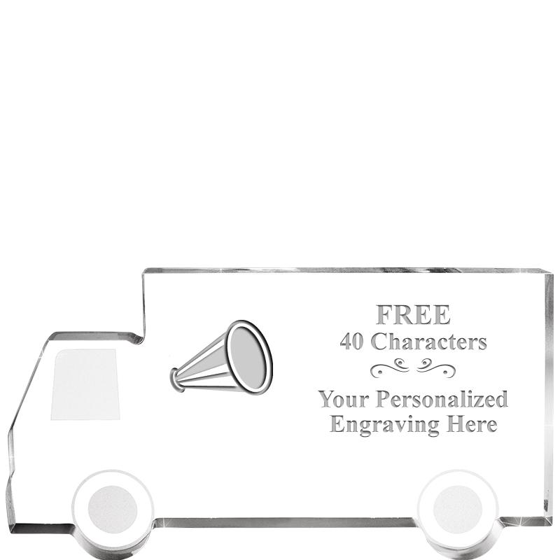 5" 4 WHEELER TRUCK ACRYLIC