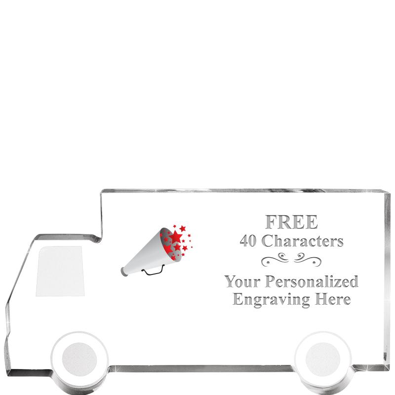 5" 4 WHEELER TRUCK ACRYLIC