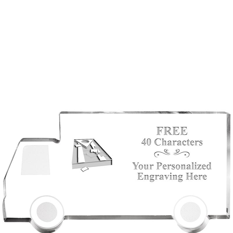 5" 4 WHEELER TRUCK ACRYLIC