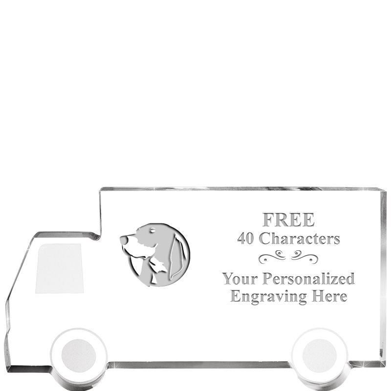 5" 4 WHEELER TRUCK ACRYLIC