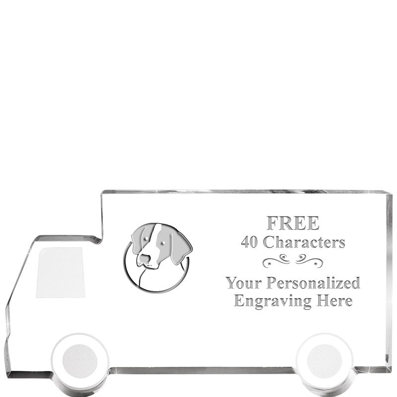 5" 4 WHEELER TRUCK ACRYLIC