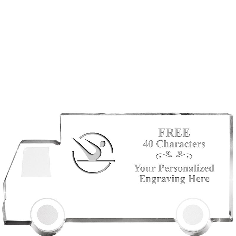 5" 4 WHEELER TRUCK ACRYLIC