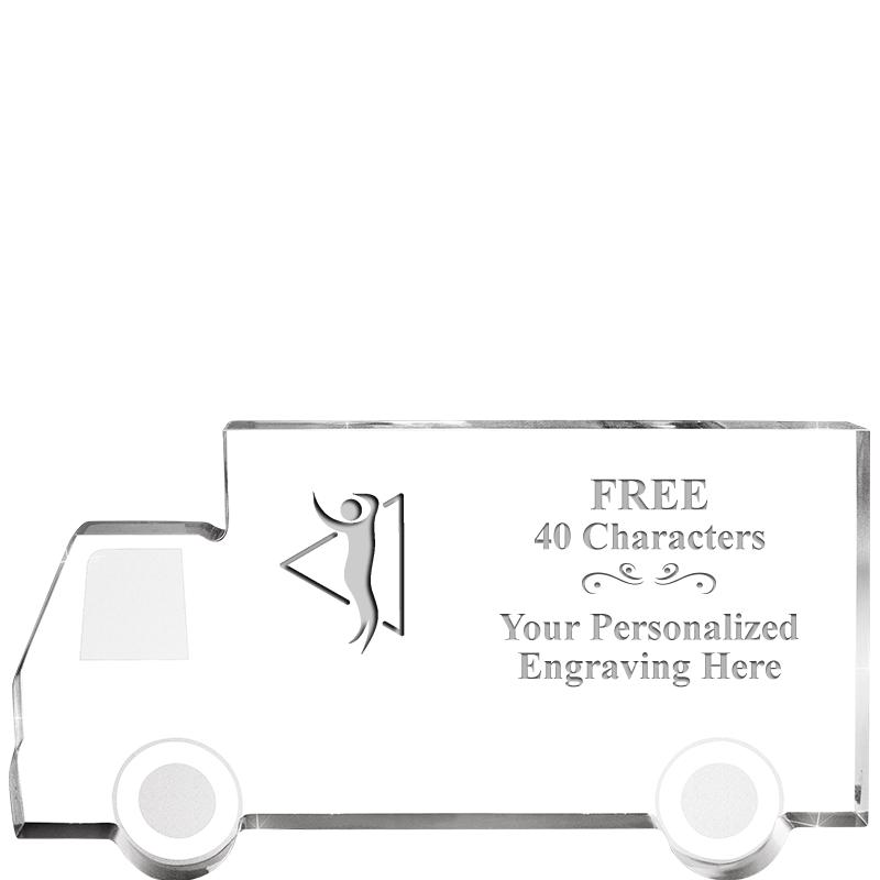 5" 4 WHEELER TRUCK ACRYLIC