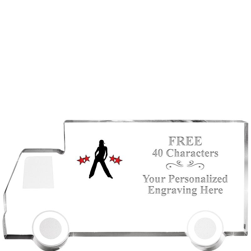 5" 4 WHEELER TRUCK ACRYLIC