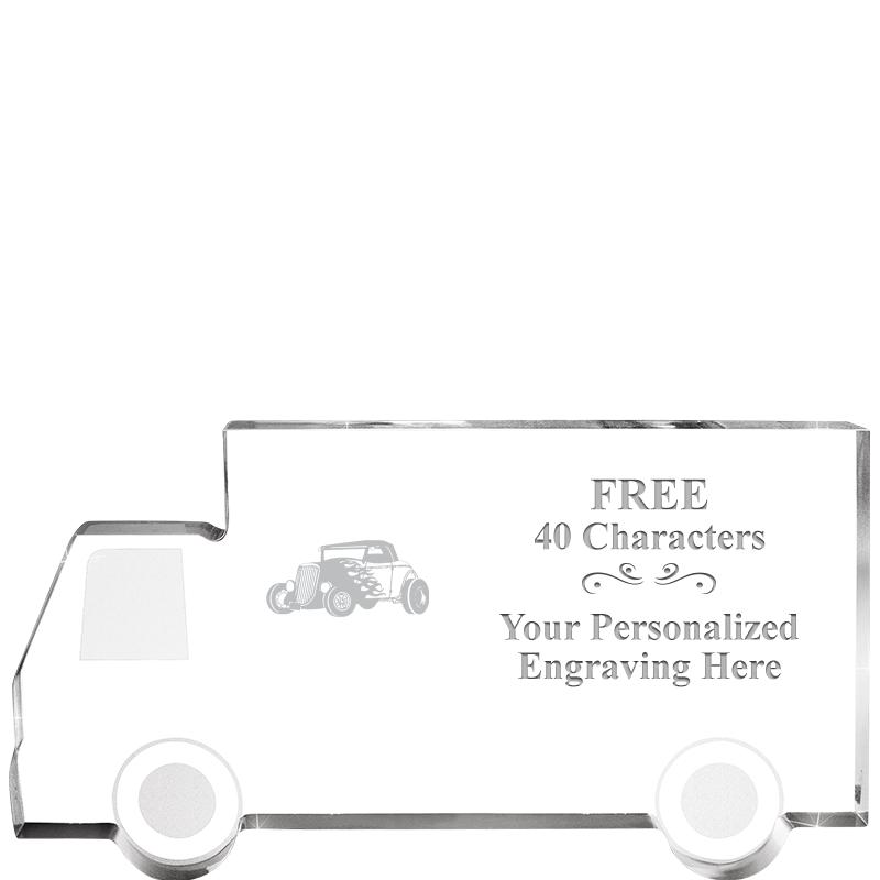 5" 4 WHEELER TRUCK ACRYLIC