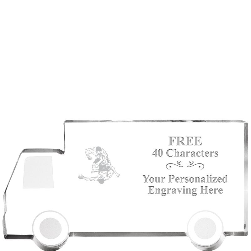 5" 4 WHEELER TRUCK ACRYLIC