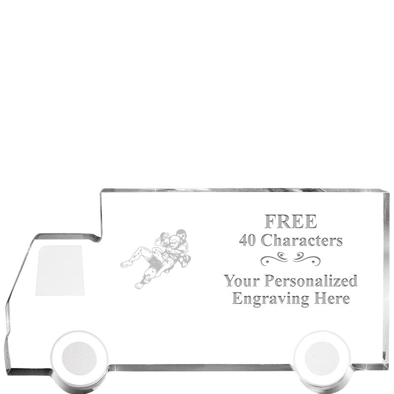 5" 4 WHEELER TRUCK ACRYLIC