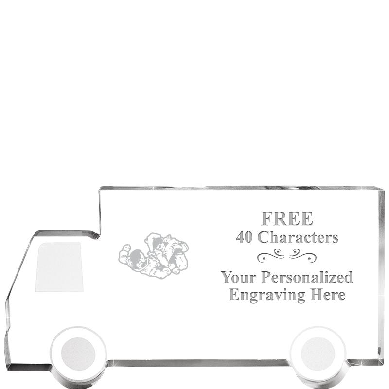 5" 4 WHEELER TRUCK ACRYLIC