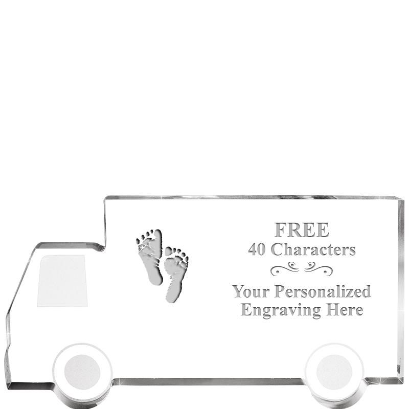 5" 4 WHEELER TRUCK ACRYLIC