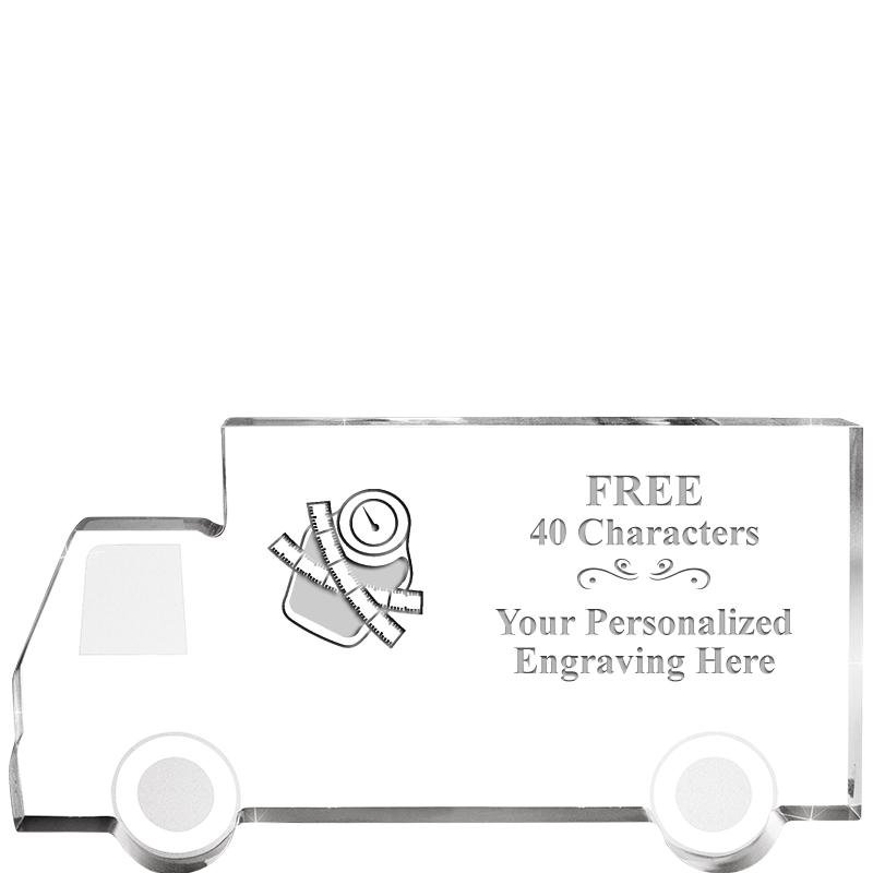 5" 4 WHEELER TRUCK ACRYLIC