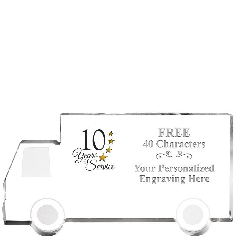 5" 4 WHEELER TRUCK ACRYLIC