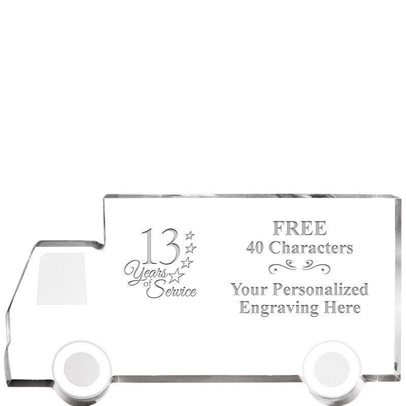 5" 4 WHEELER TRUCK ACRYLIC