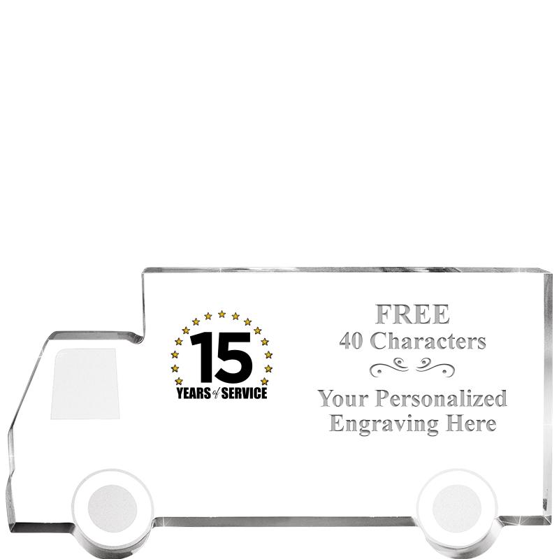 5" 4 WHEELER TRUCK ACRYLIC