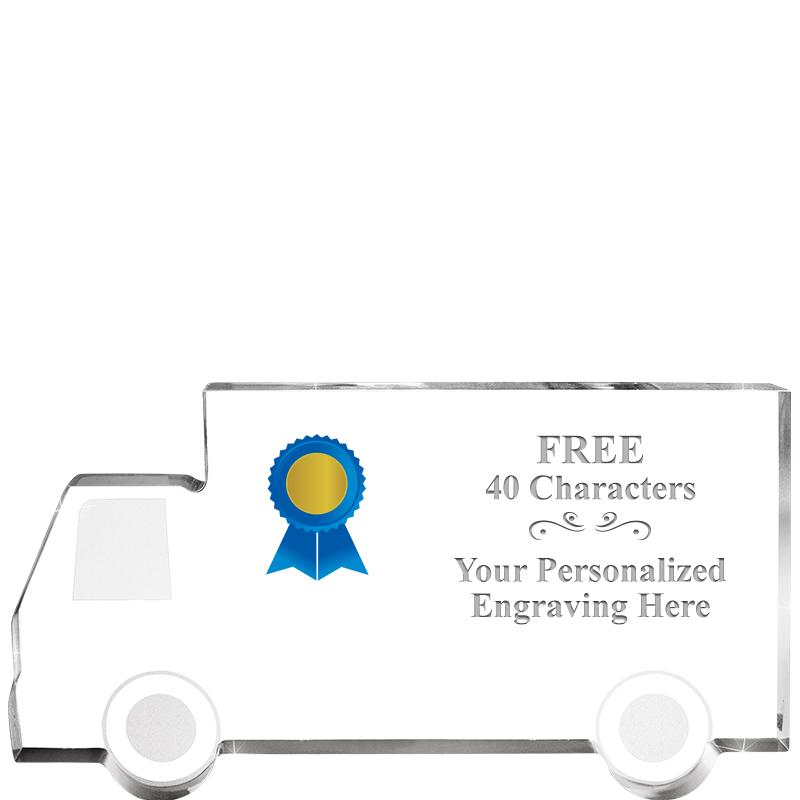 5" 4 WHEELER TRUCK ACRYLIC