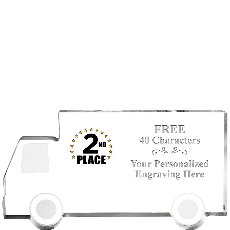 5" 4 WHEELER TRUCK ACRYLIC