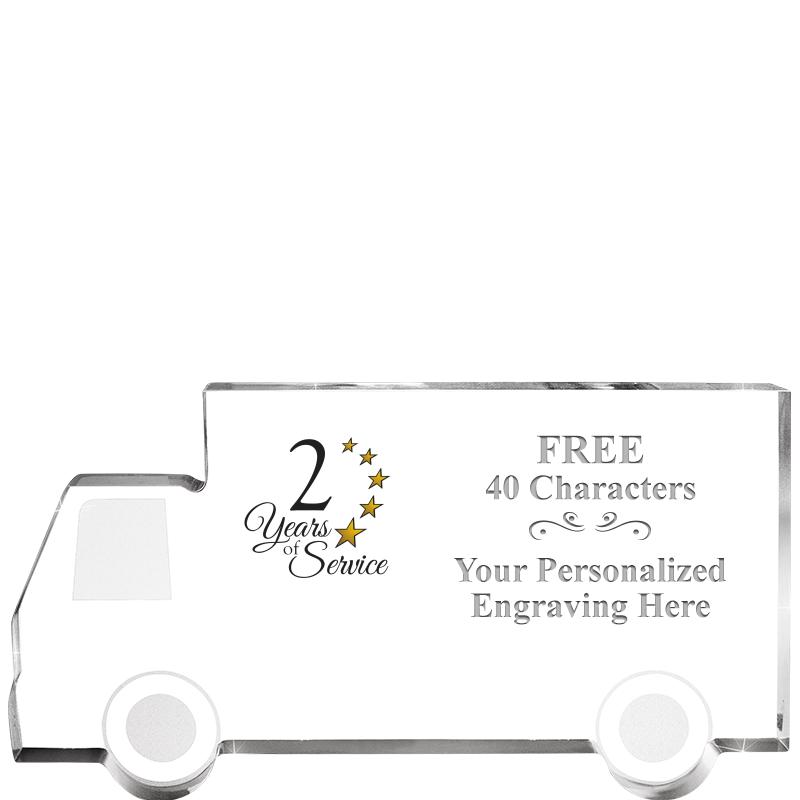 5" 4 WHEELER TRUCK ACRYLIC